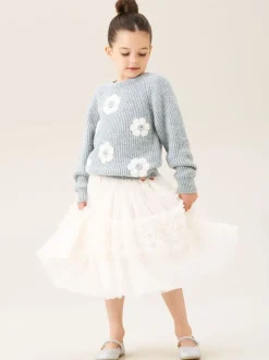 Angel & Rocket Rumi Embellished Flower Jumper