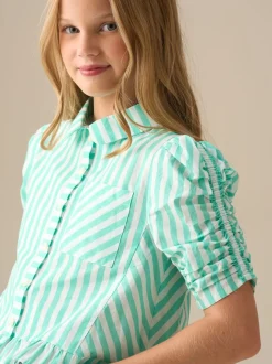 Angel & Rocket Sammie Stripe Ruffle Hem Shirt