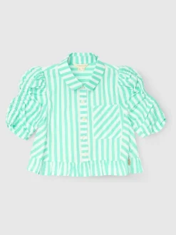 Angel & Rocket Sammie Stripe Ruffle Hem Shirt