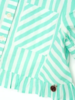 Angel & Rocket Sammie Stripe Ruffle Hem Shirt