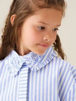 Angel & Rocket Stripe Corsage Collar Shirt