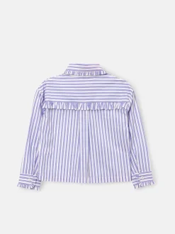 Angel & Rocket Stripe Corsage Collar Shirt