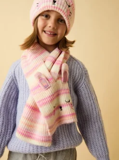 Angels by Accessorize - Gestreepte meisjessjaal met konijntje