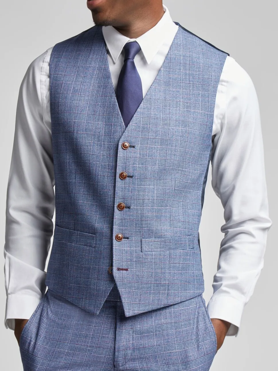 Antique Rogue Hemlock geruite gilets