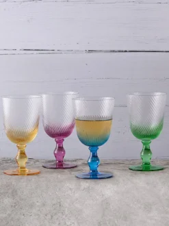 Anton Studio Designs - Set van 4 Swirl wijnglazen