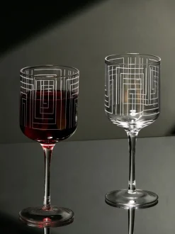 Anton Studio Designs Set van 2 Maze Wijnglazen