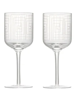 Anton Studio Designs Set van 2 Maze Wijnglazen