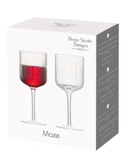 Anton Studio Designs Set van 2 Maze Wijnglazen