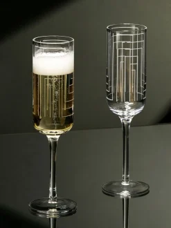 Anton Studio Designs set van 2 Maze champagneflûtes