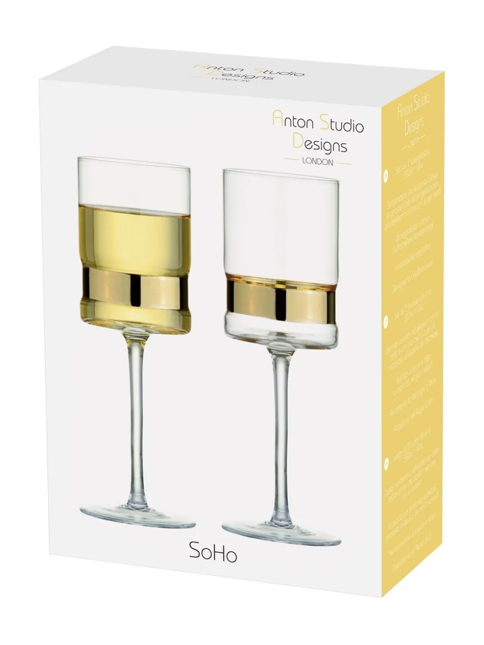 Anton Studio Designs Set van 2 SoHo wijnglazen