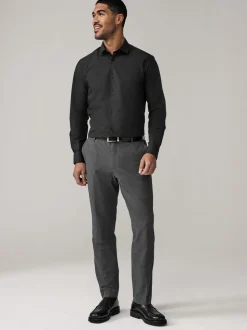 Antraciet - Aansluitend - Elasticated Waist Motionflex Stretch Smart Trousers
