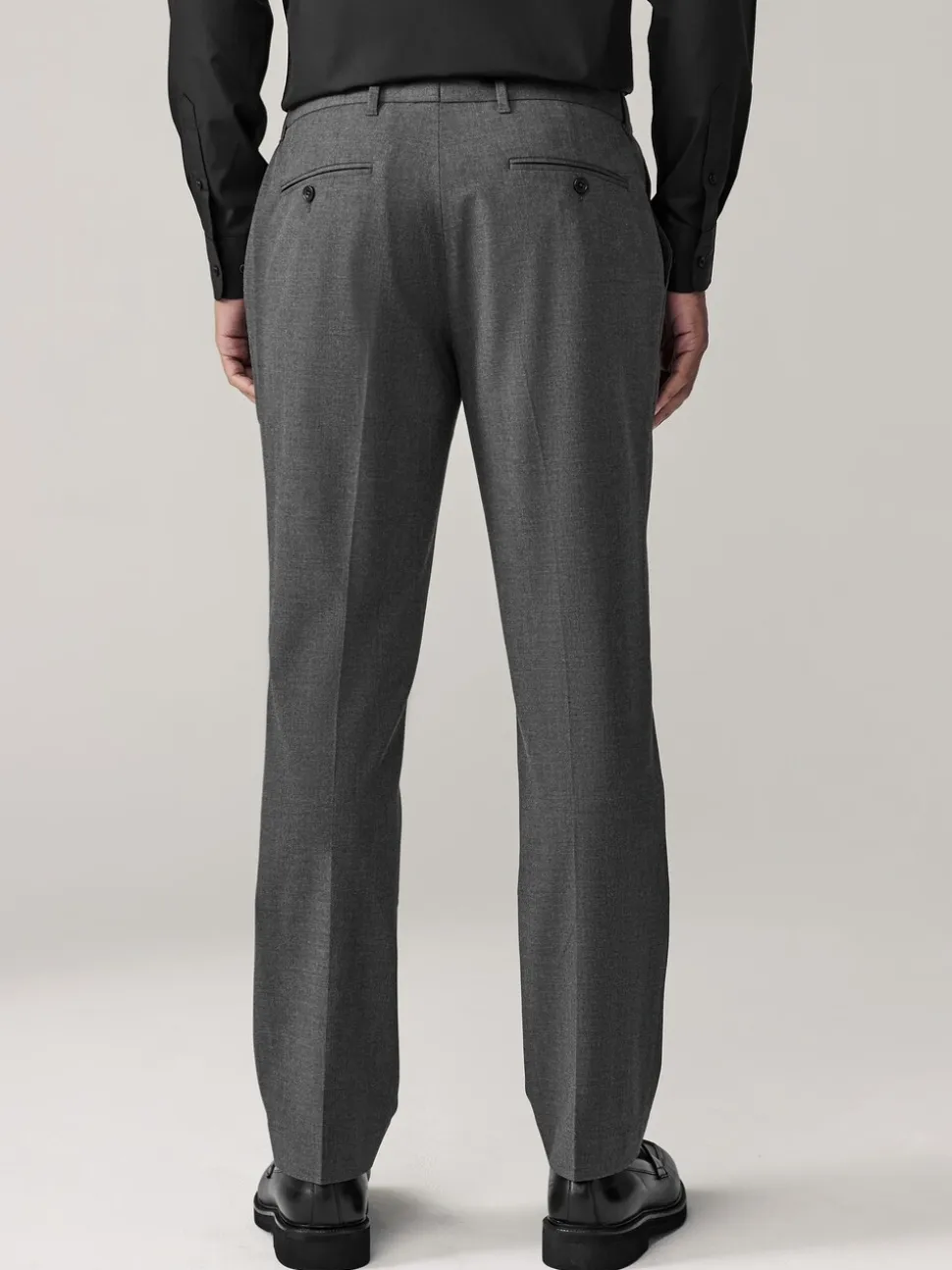 Antraciet - Aansluitend - Elasticated Waist Motionflex Stretch Smart Trousers