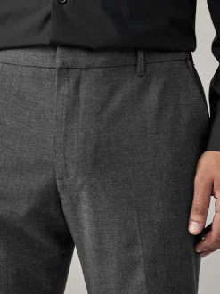Antraciet - Aansluitend - Elasticated Waist Motionflex Stretch Smart Trousers