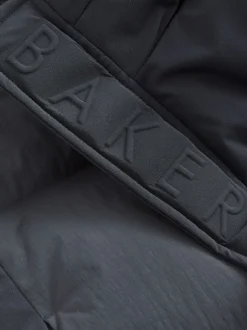 Antraciet - Baker By Ted Baker regenbestendige gewateerde lange jas