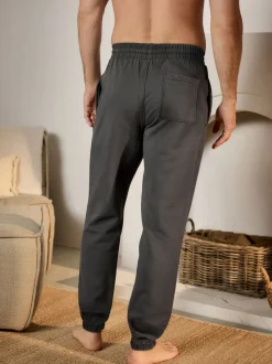 Antraciet - Brushback Heavyweight Open Joggers
