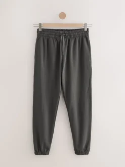 Antraciet - Brushback Heavyweight Open Joggers