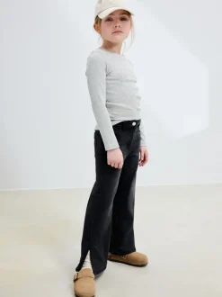 Antraciet - Flare jeans (3-16 jr)