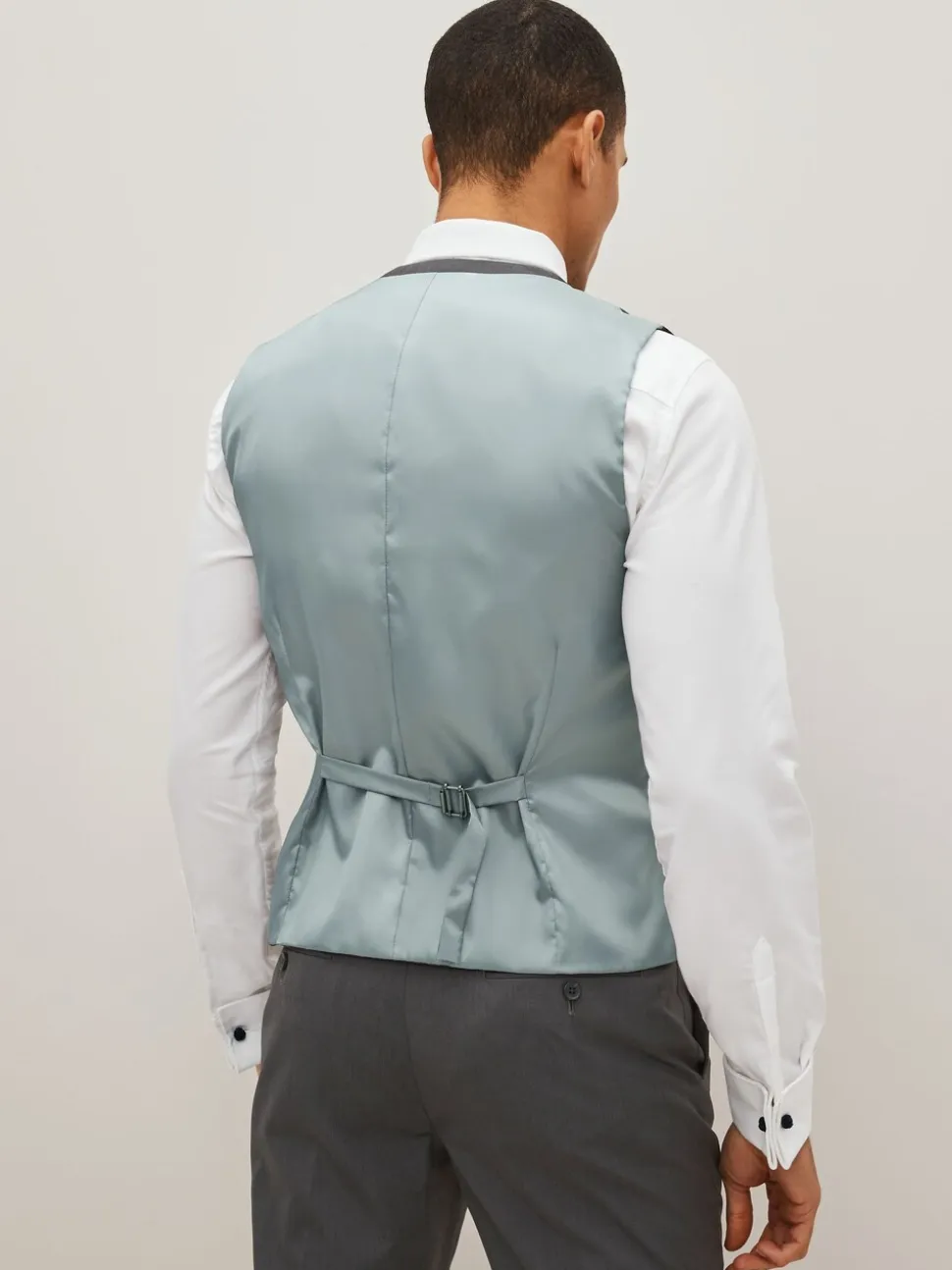 Antraciet - Gilet met regular fit