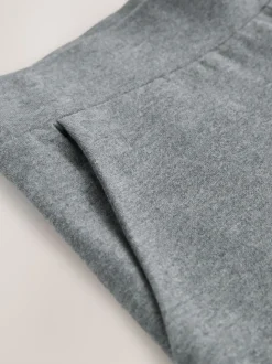 Antraciet - Jersey broek met wijde pijpen (3-16 jr)