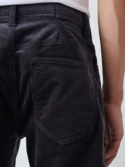 Antraciet - Motionflex Corduroy Stretch Trousers