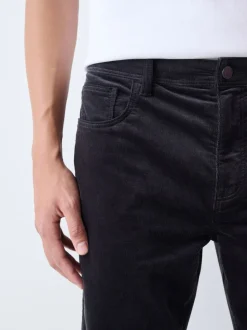 Antraciet - Motionflex Corduroy Stretch Trousers