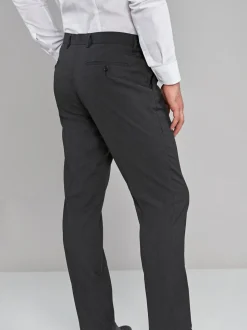 Antraciet - Normale Pasvorm - Chique stretchy broek