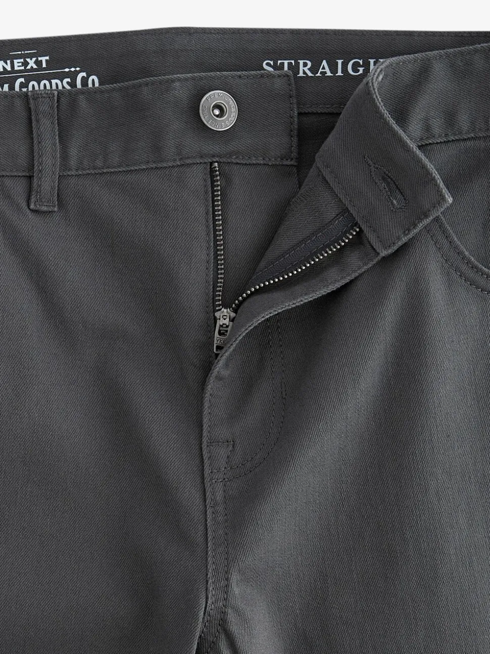 Antraciet - Rechte, klassieke jeans met stretch