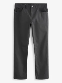 Antraciet - Rechte, klassieke jeans met stretch