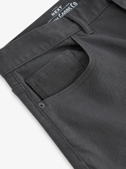 Antraciet - Rechte, klassieke jeans met stretch