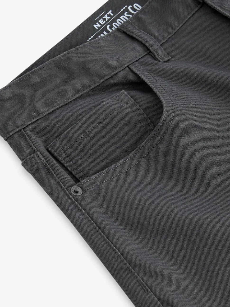 Antraciet - Rechte, klassieke jeans met stretch