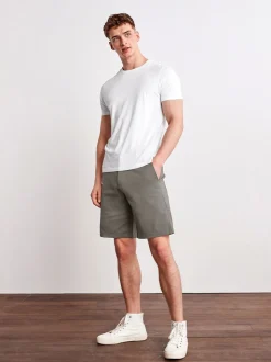 Antraciet - Relaxed fit - Chinoshort met stretch