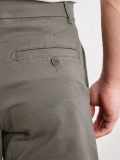 Antraciet - Relaxed fit - Chinoshort met stretch