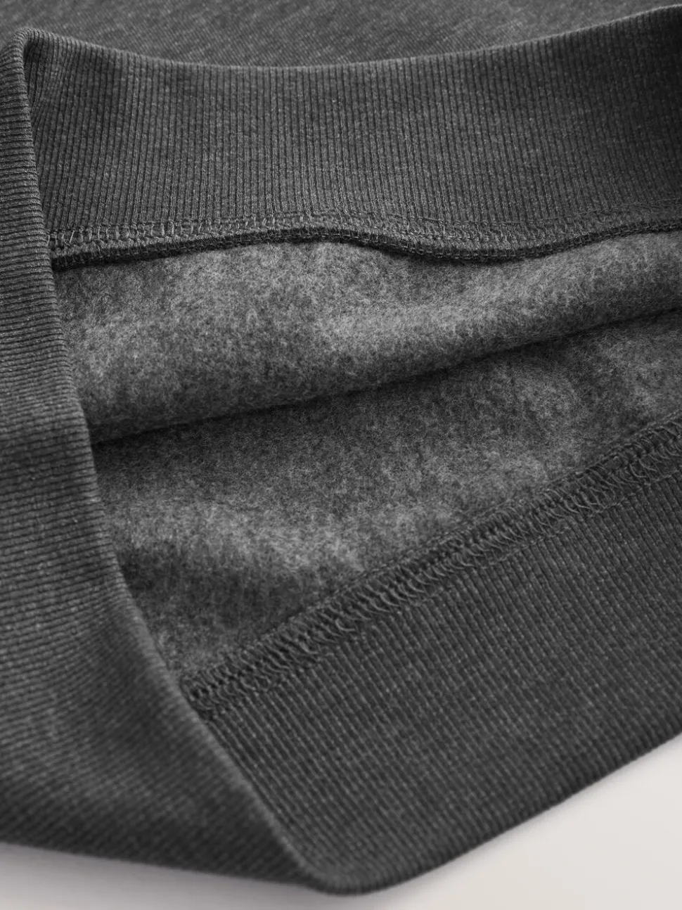 Antraciet - Schoolsweater met ronde hals (3-17jr)