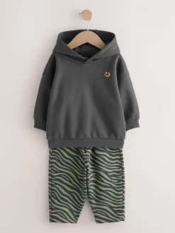 Antraciet - Set met hoodie en joggingbroek (3 mnd - 7 jr)