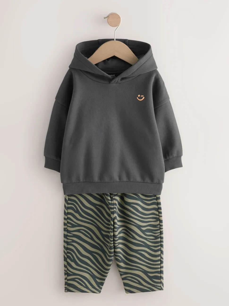 Antraciet - Set met hoodie en joggingbroek (3 mnd - 7 jr)