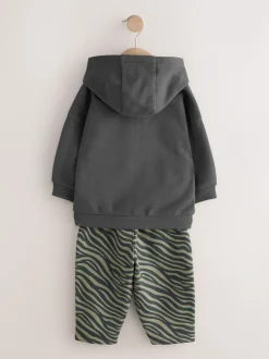 Antraciet - Set met hoodie en joggingbroek (3 mnd - 7 jr)