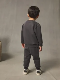 Antraciet - Set met sweatshirt en joggingbroek (3mnd-7jr)
