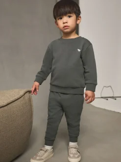 Antraciet - Set met sweatshirt en joggingbroek (3mnd-7jr)