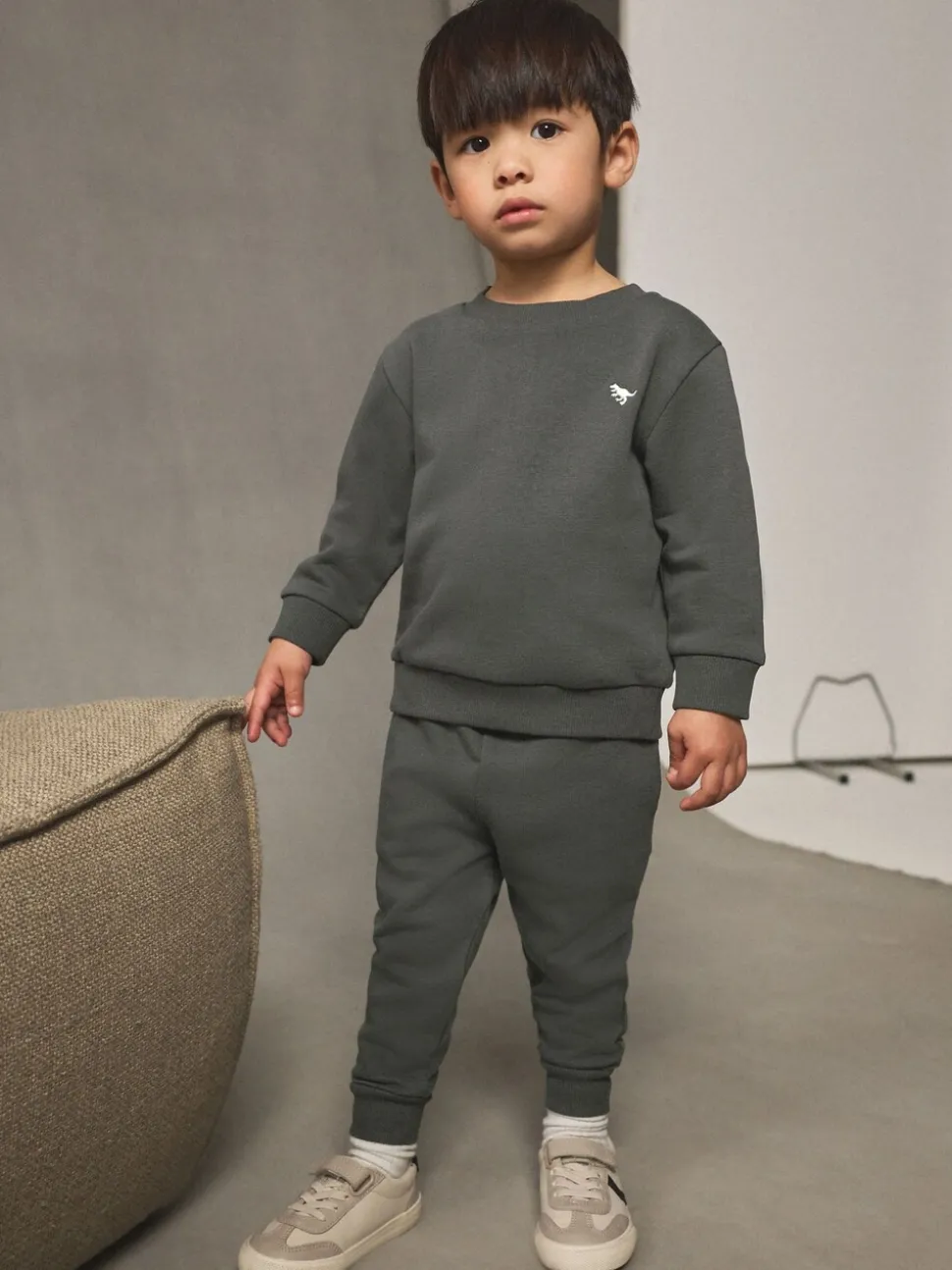 Antraciet - Set met sweatshirt en joggingbroek (3mnd-7jr)