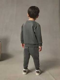 Antraciet - Set met sweatshirt en joggingbroek (3mnd-7jr)