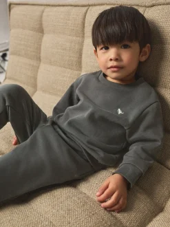 Antraciet - Set met sweatshirt en joggingbroek (3mnd-7jr)