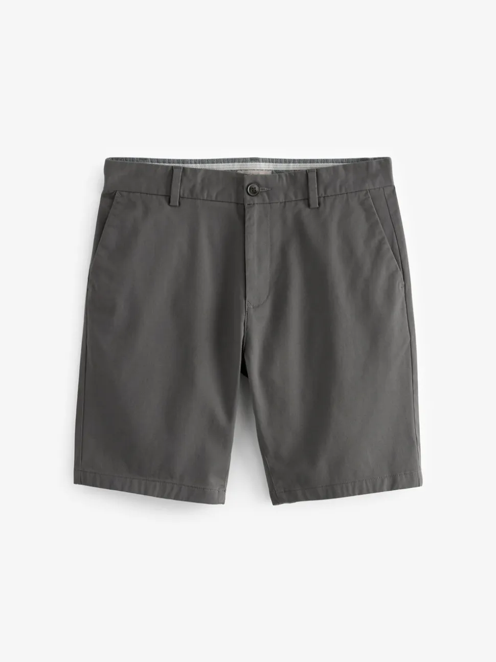 Antraciet - Slim Fit - Chinoshort met stretch