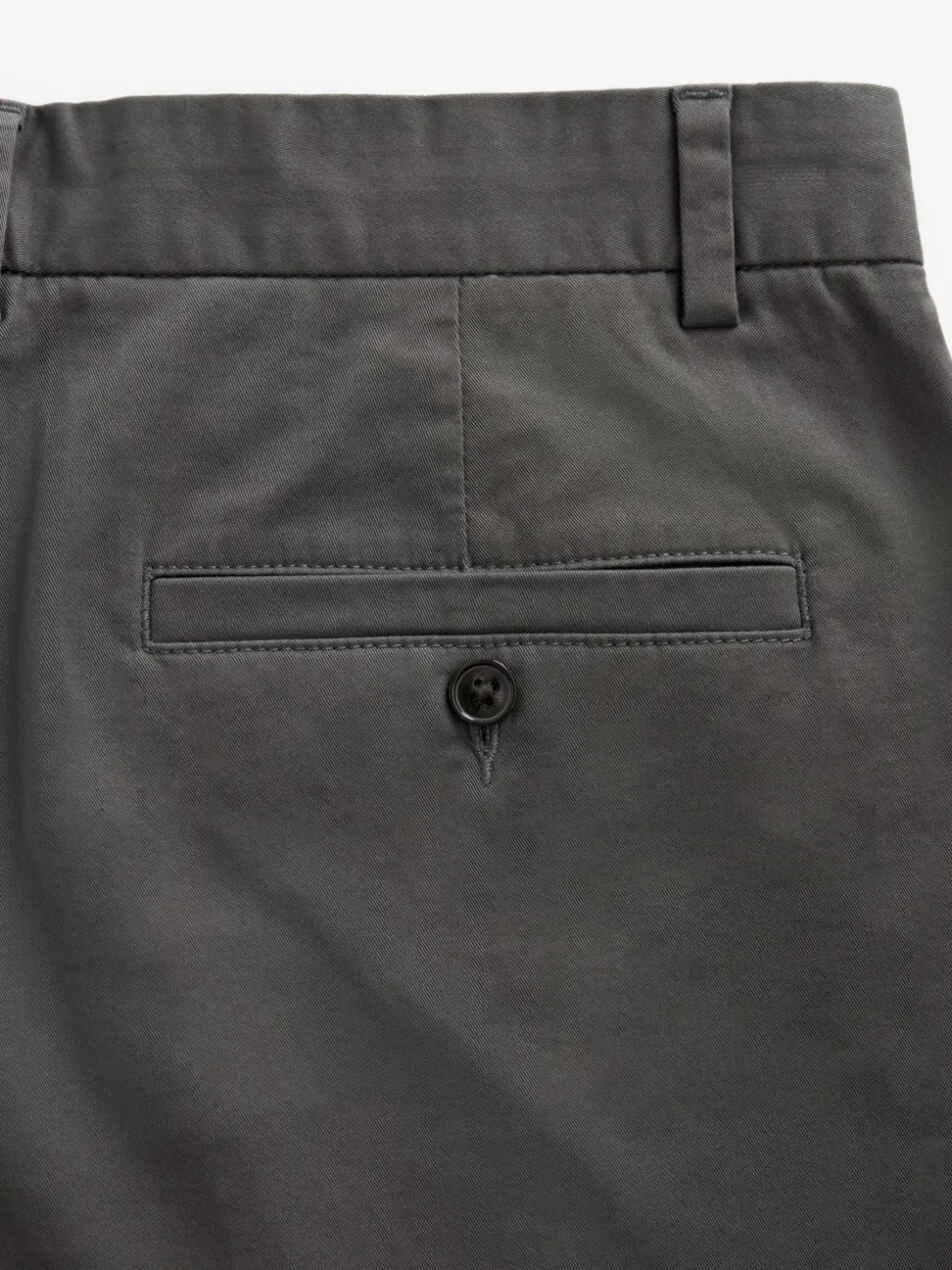 Antraciet - Slim Fit - Chinoshort met stretch