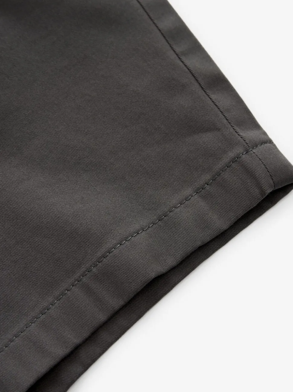 Antraciet - Slim Fit - Chinoshort met stretch