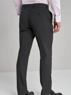 Antraciet - Slim Fit - Chique stretchy broek