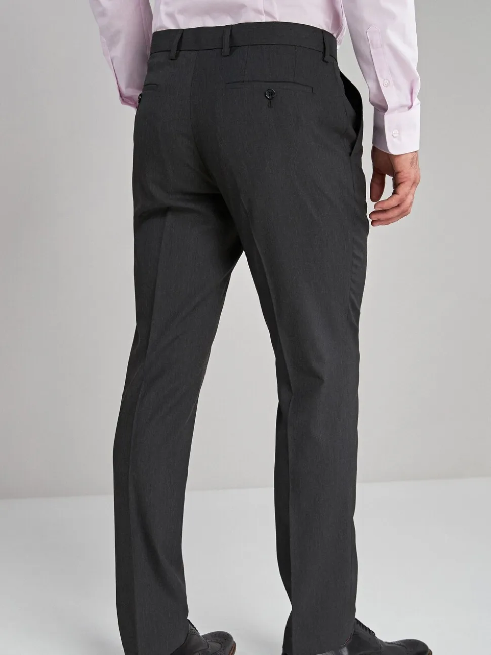 Antraciet - Slim Fit - Chique stretchy broek