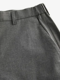 Antraciet - Slim Fit - Elasticated Waist Motionflex Stretch Smart Trousers