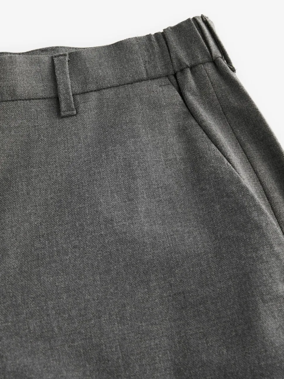 Antraciet - Slim Fit - Elasticated Waist Motionflex Stretch Smart Trousers