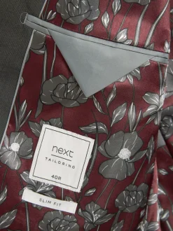 Antraciet - Slim Fit - Kostuum met twee knopen: colbert