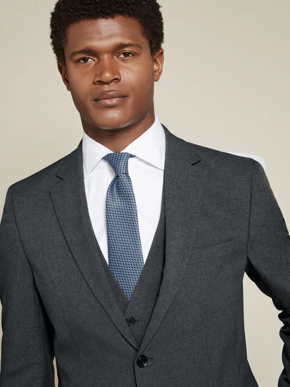 Antraciet - Slim Fit - Must-have kostuum: colbert